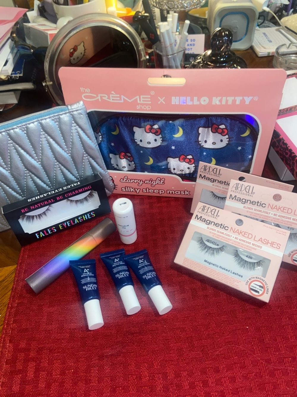 The Crème Shop x Hello Kitty Starry Night Silky Sleep Mask 11-Beauty Bundle